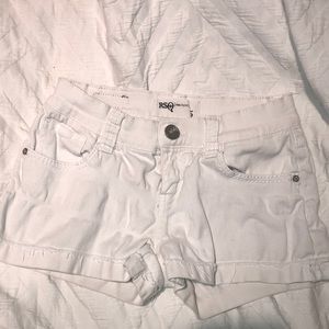 white jean shorts
